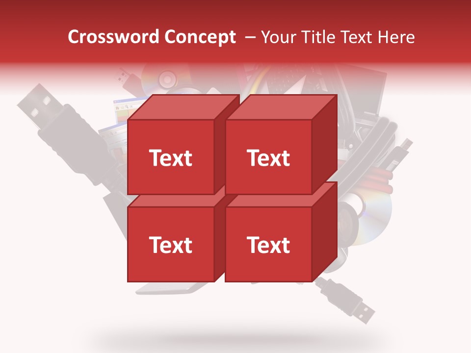 Connection Computer Organize PowerPoint Template