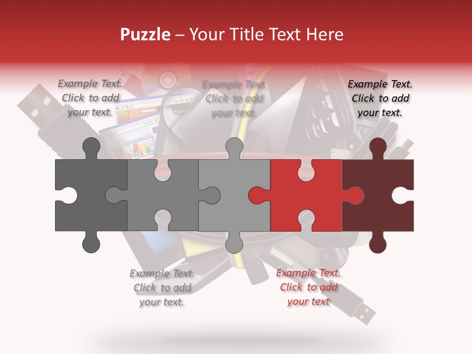 Connection Computer Organize PowerPoint Template