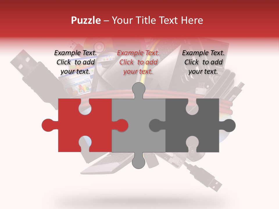 Connection Computer Organize PowerPoint Template