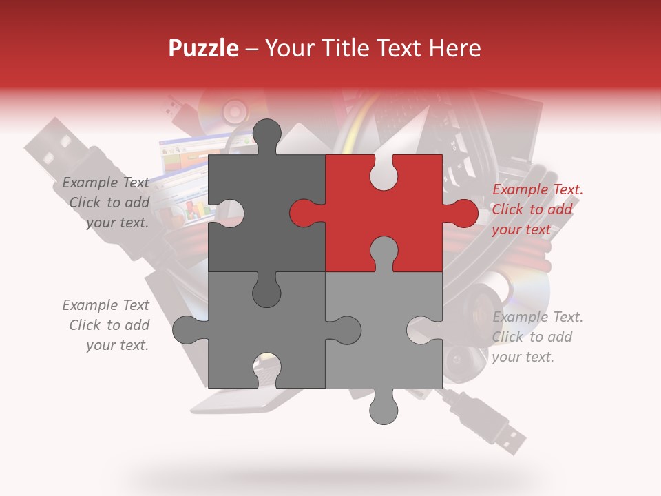 Connection Computer Organize PowerPoint Template