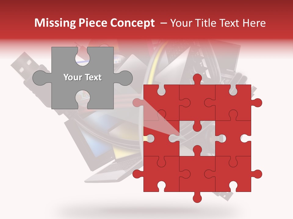 Connection Computer Organize PowerPoint Template