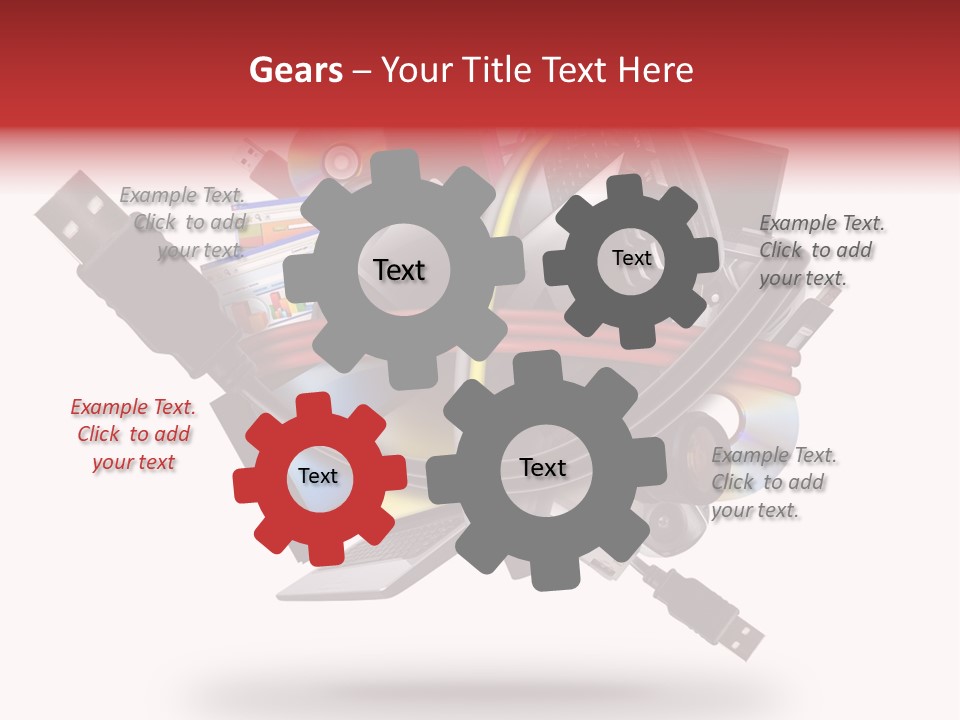 Connection Computer Organize PowerPoint Template
