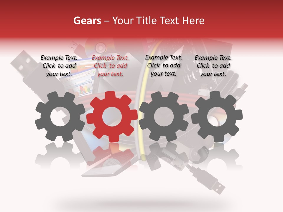 Connection Computer Organize PowerPoint Template