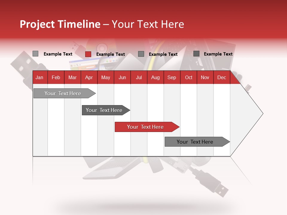 Connection Computer Organize PowerPoint Template