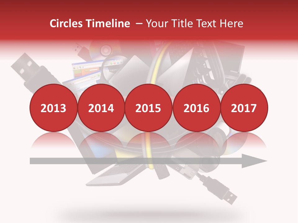 Connection Computer Organize PowerPoint Template