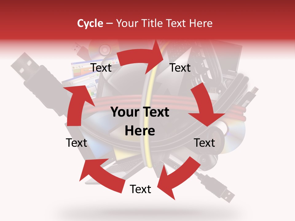 Connection Computer Organize PowerPoint Template