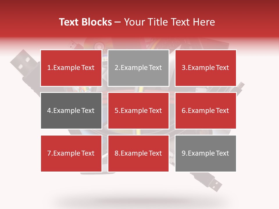 Connection Computer Organize PowerPoint Template