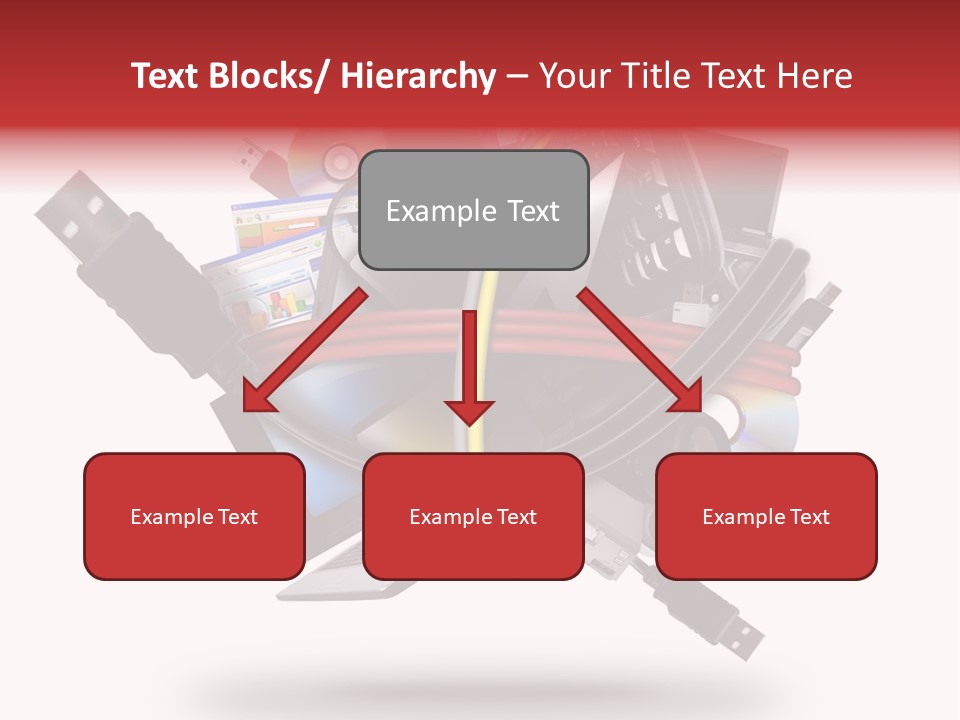 Connection Computer Organize PowerPoint Template