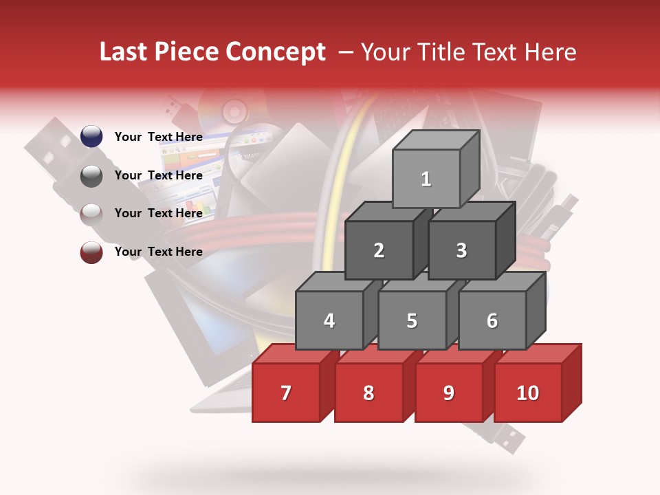 Connection Computer Organize PowerPoint Template