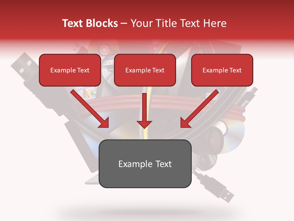 Connection Computer Organize PowerPoint Template