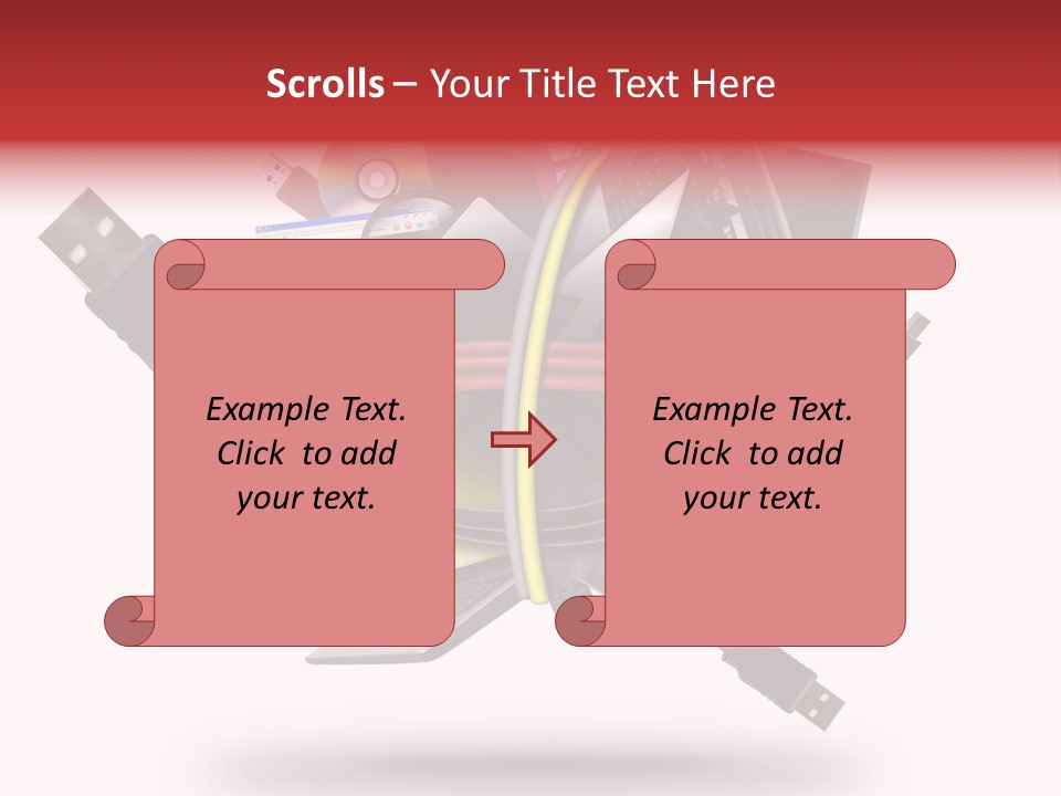 Connection Computer Organize PowerPoint Template