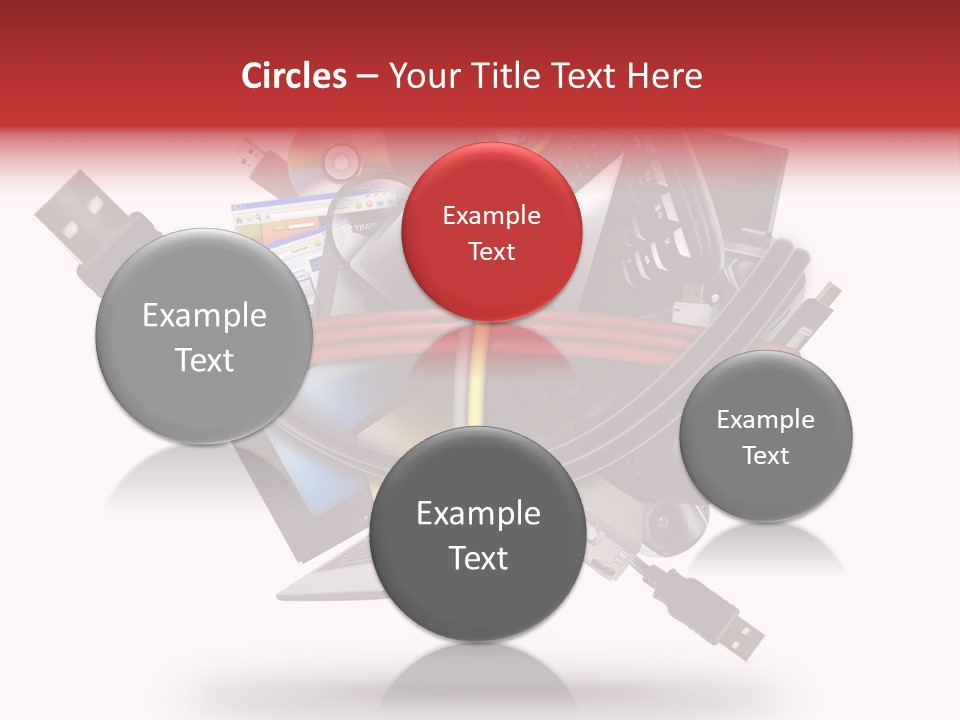 Connection Computer Organize PowerPoint Template