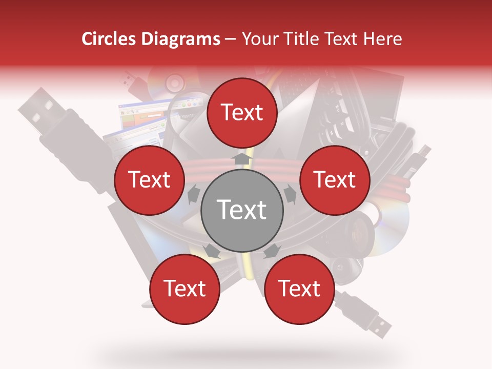 Connection Computer Organize PowerPoint Template