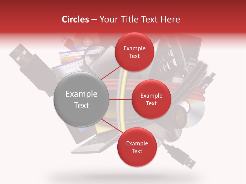Connection Computer Organize PowerPoint Template