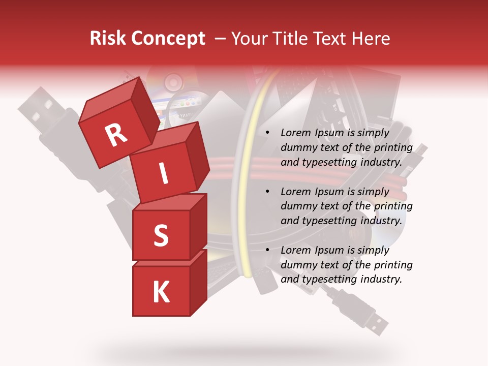 Connection Computer Organize PowerPoint Template