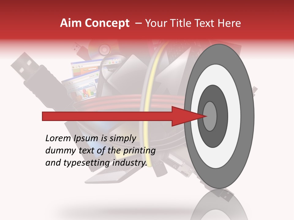 Connection Computer Organize PowerPoint Template