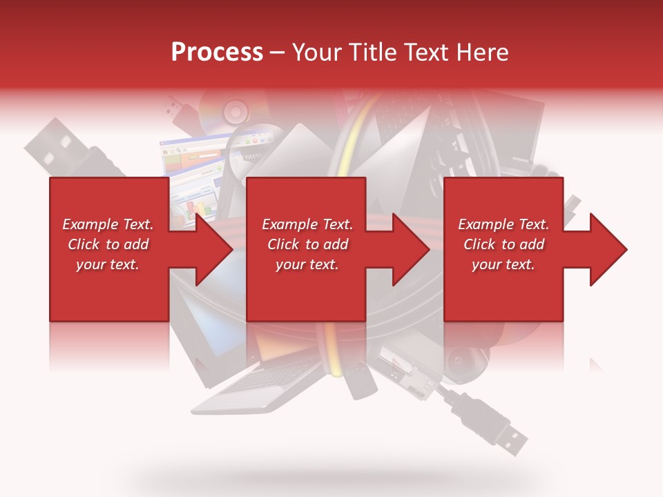 Connection Computer Organize PowerPoint Template