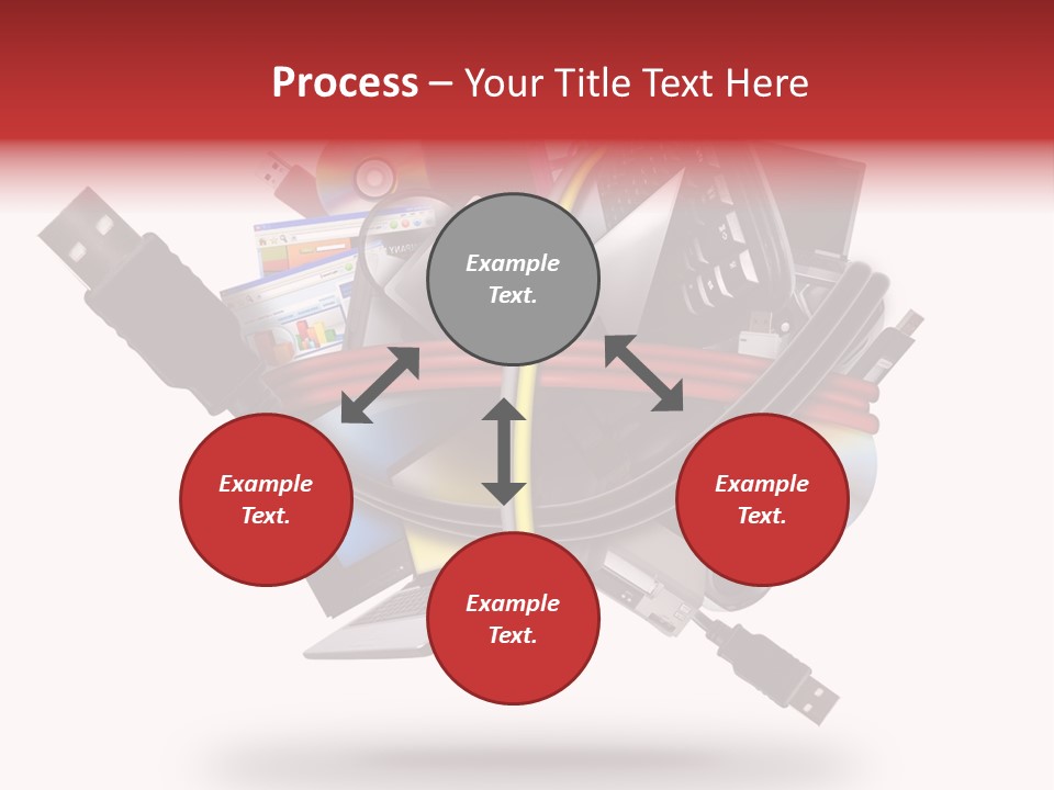 Connection Computer Organize PowerPoint Template