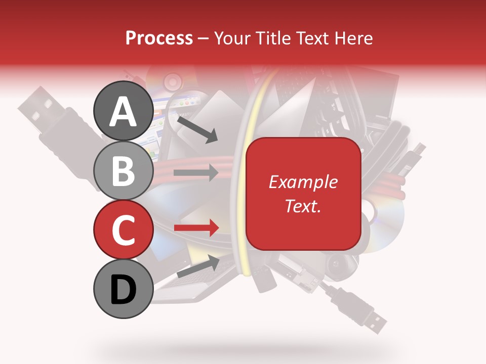 Connection Computer Organize PowerPoint Template