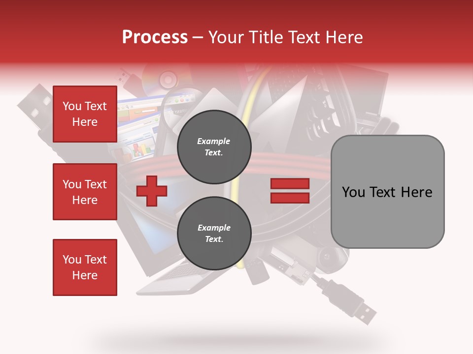 Connection Computer Organize PowerPoint Template