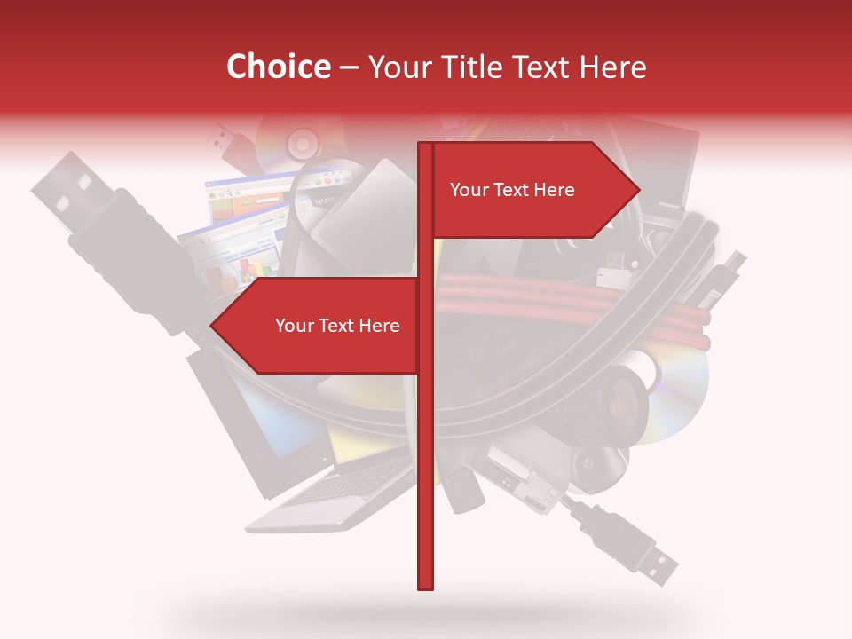 Connection Computer Organize PowerPoint Template