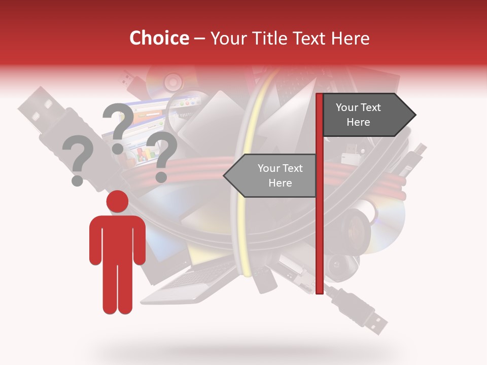 Connection Computer Organize PowerPoint Template