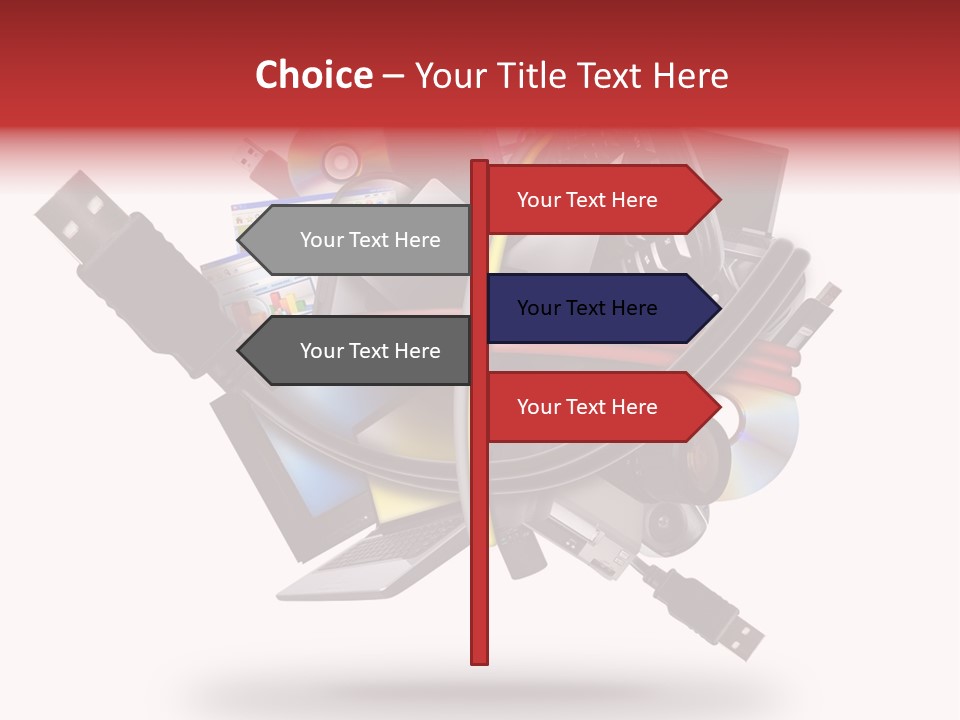 Connection Computer Organize PowerPoint Template