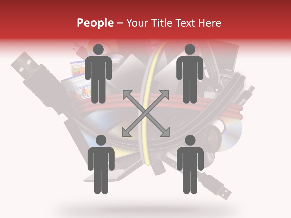 Connection Computer Organize PowerPoint Template