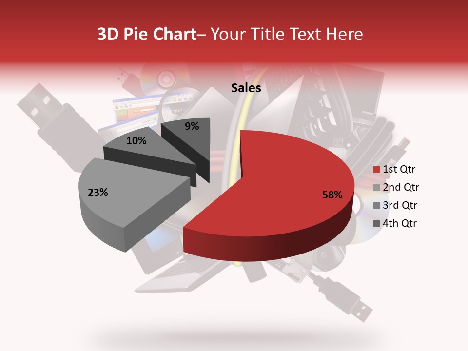 Connection Computer Organize PowerPoint Template