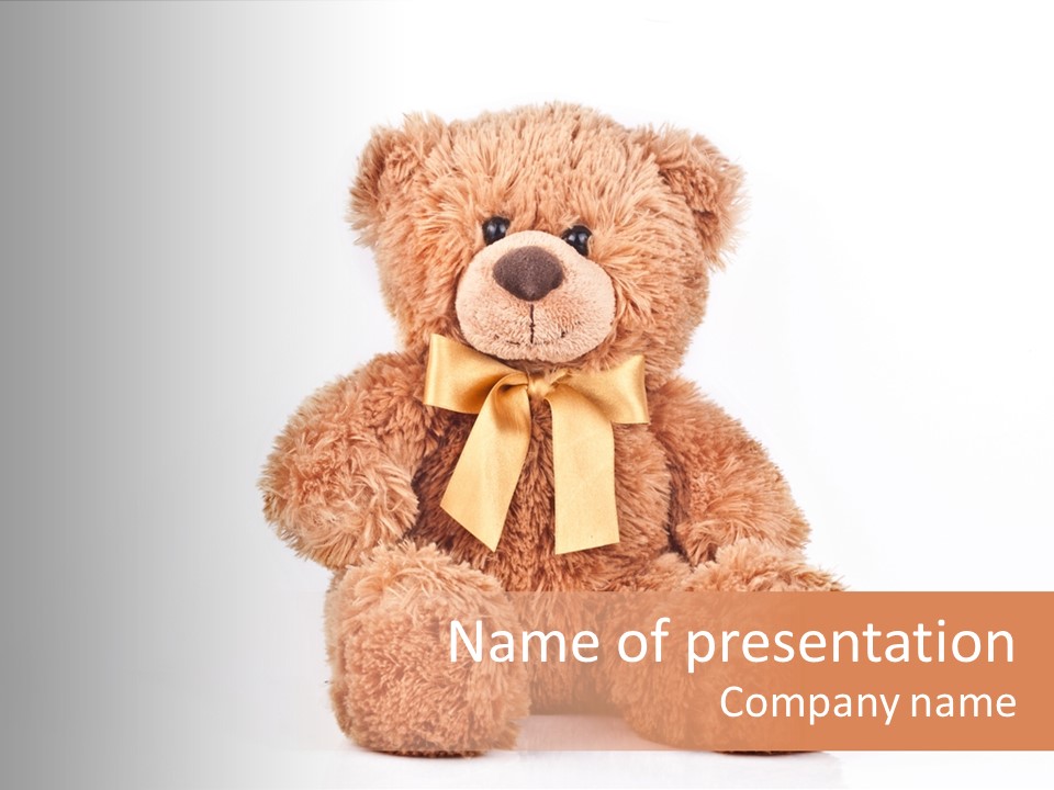 Teddybears Seasonal Bears PowerPoint Template