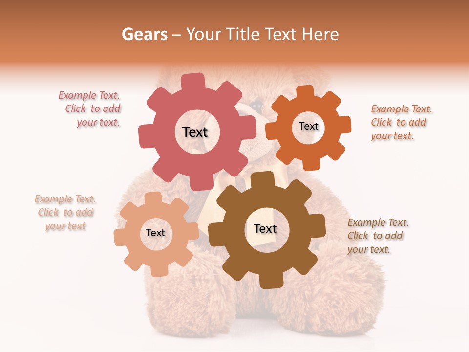 Teddybears Seasonal Bears PowerPoint Template