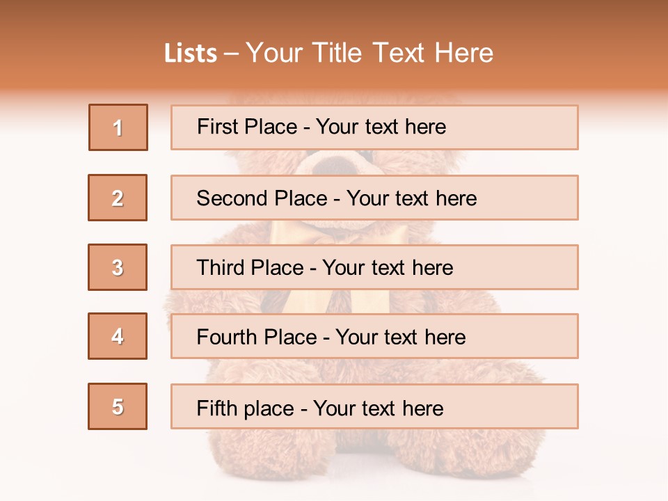 Teddybears Seasonal Bears PowerPoint Template