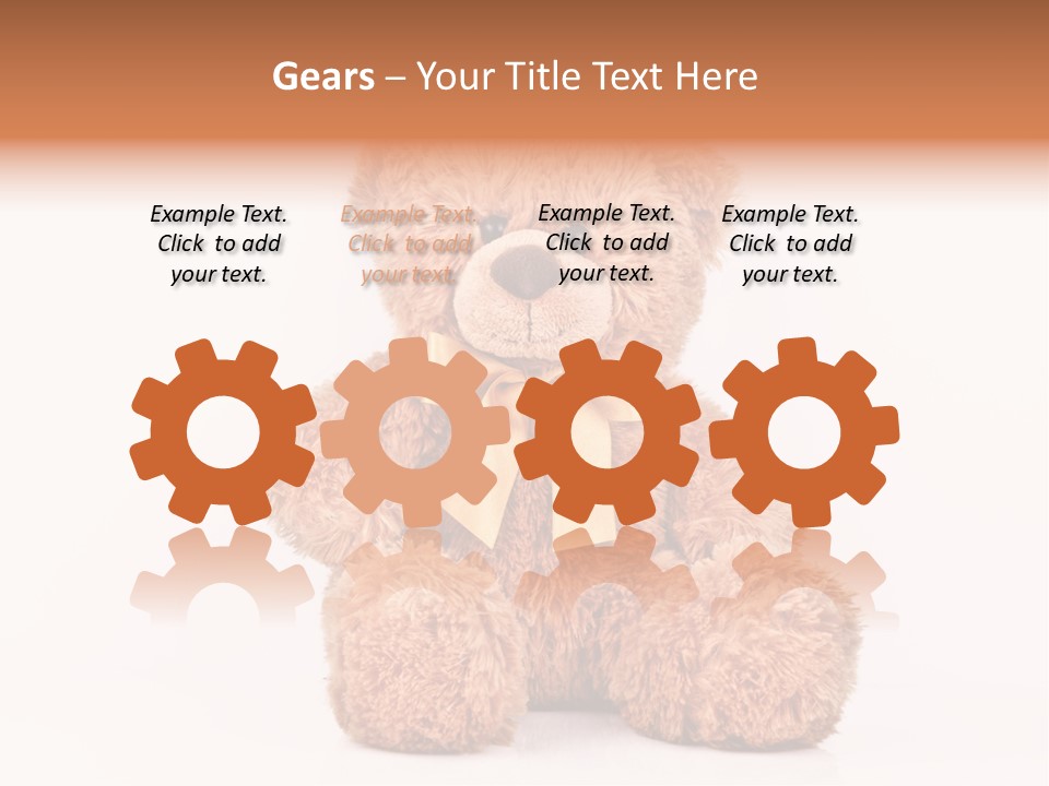 Teddybears Seasonal Bears PowerPoint Template