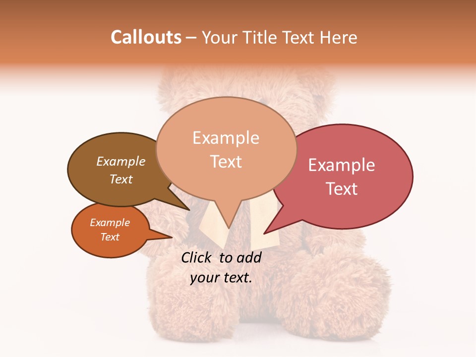 Teddybears Seasonal Bears PowerPoint Template