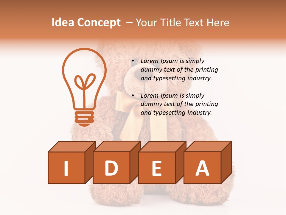 Teddybears Seasonal Bears PowerPoint Template