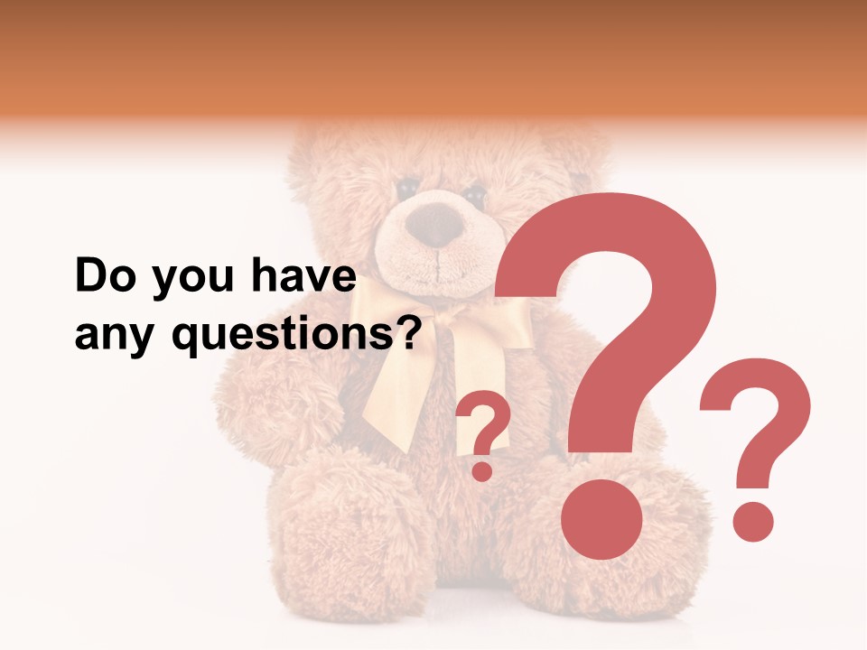 Teddybears Seasonal Bears PowerPoint Template