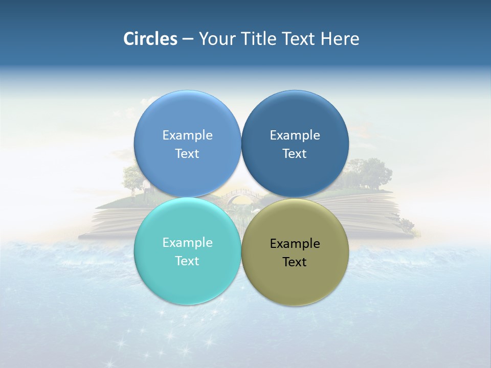 Red Deer Grass Butterfly PowerPoint Template