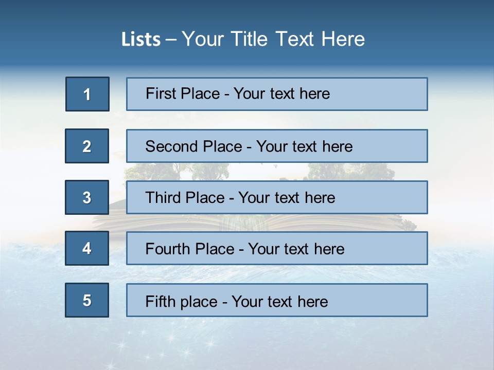 Red Deer Grass Butterfly PowerPoint Template