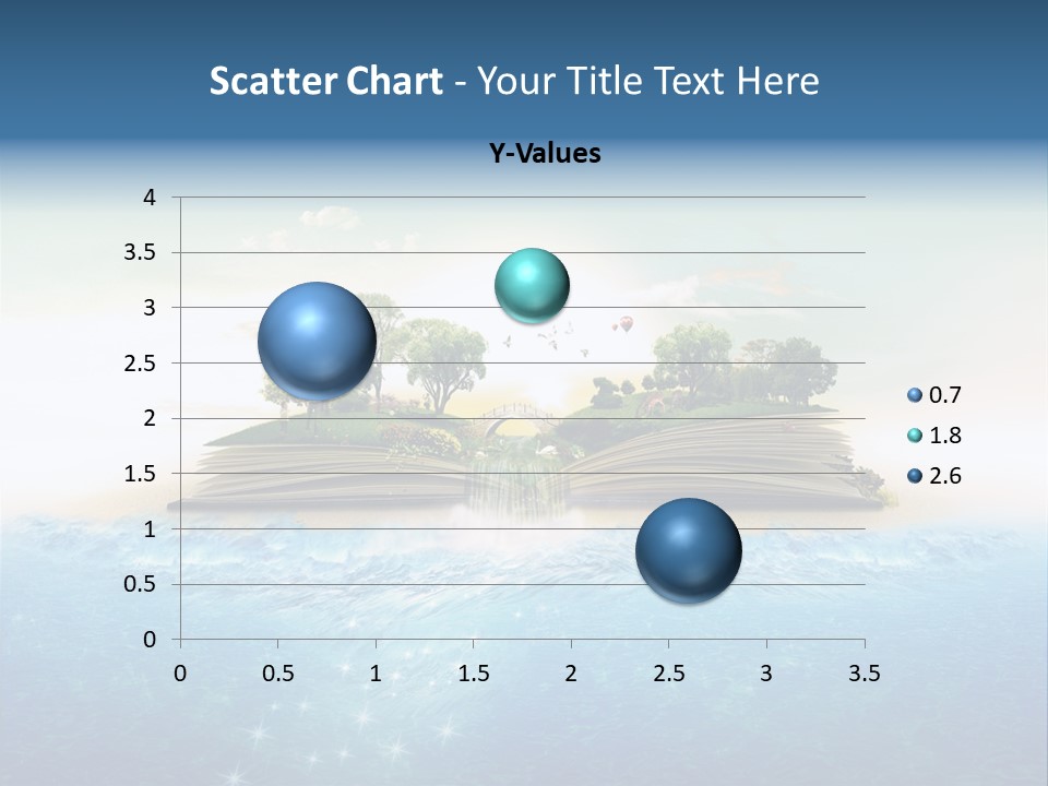 Red Deer Grass Butterfly PowerPoint Template