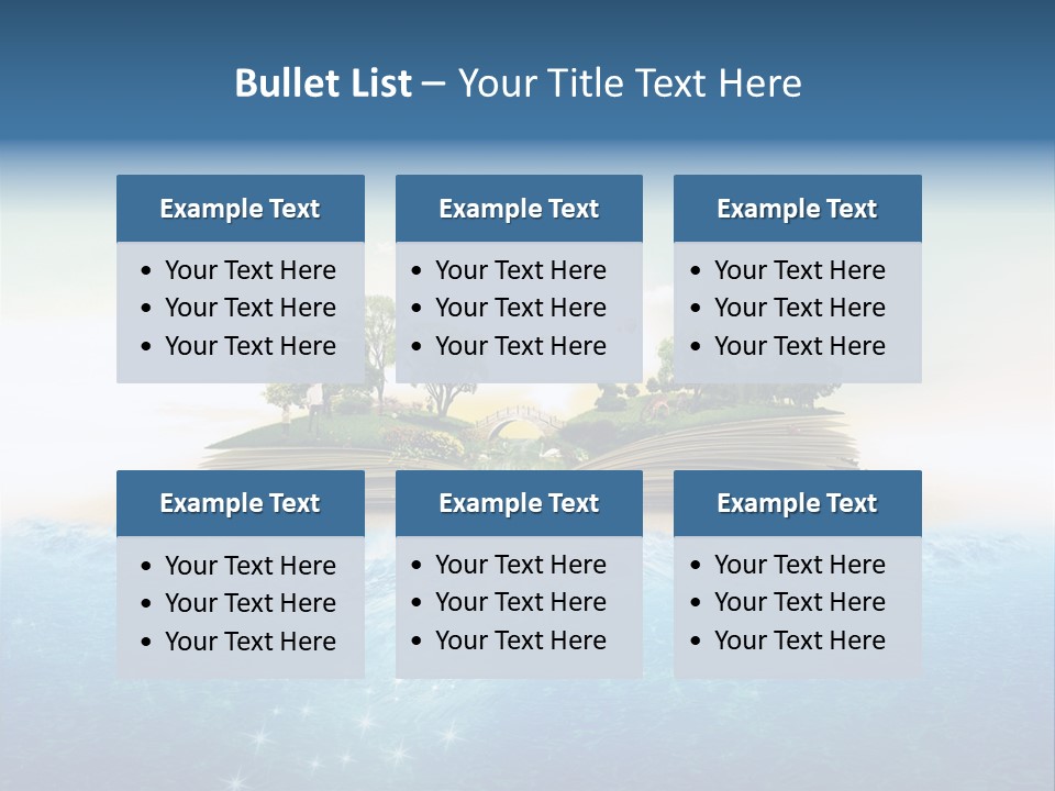 Red Deer Grass Butterfly PowerPoint Template