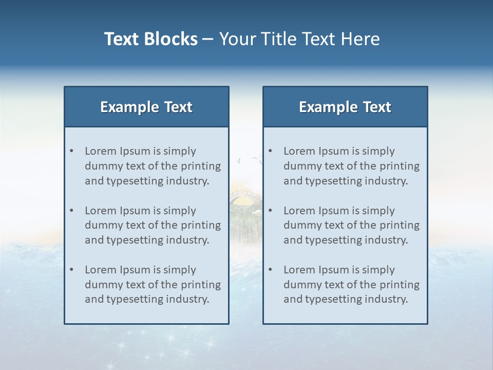Red Deer Grass Butterfly PowerPoint Template