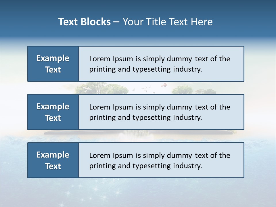 Red Deer Grass Butterfly PowerPoint Template