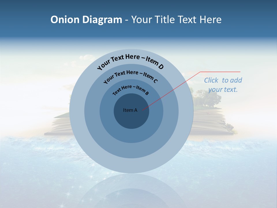 Red Deer Grass Butterfly PowerPoint Template