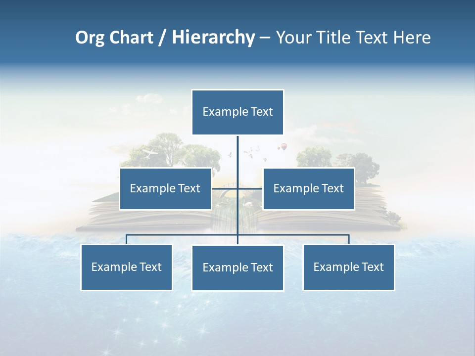 Red Deer Grass Butterfly PowerPoint Template