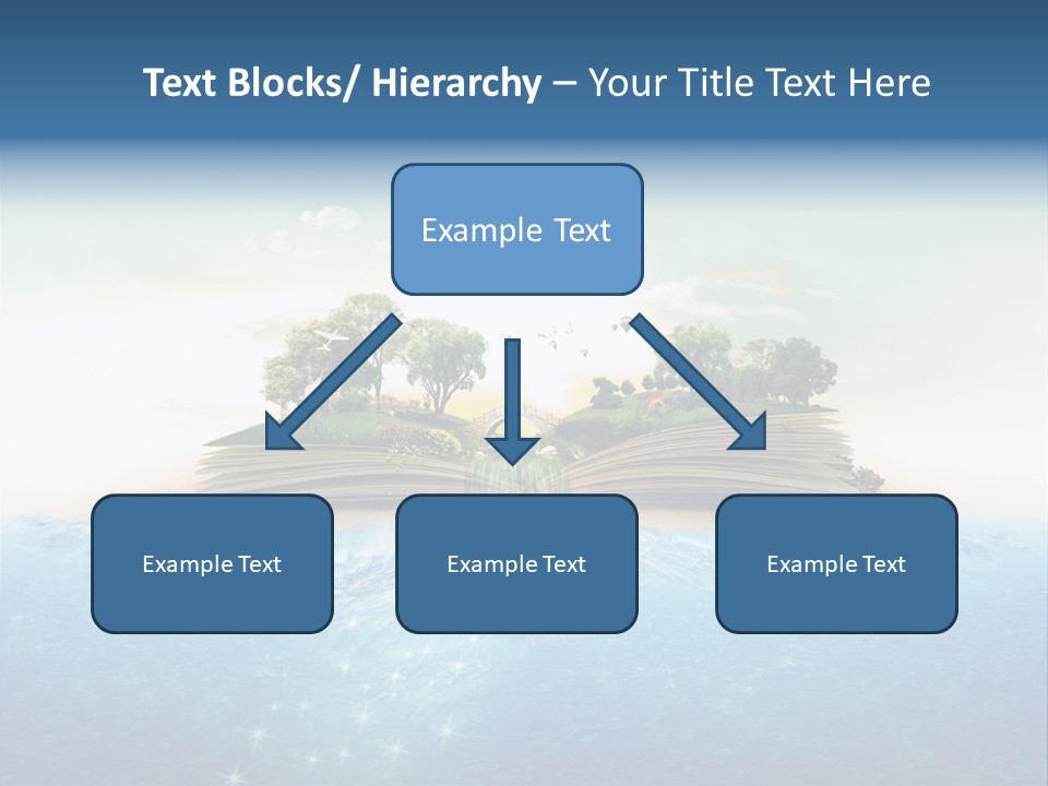 Red Deer Grass Butterfly PowerPoint Template