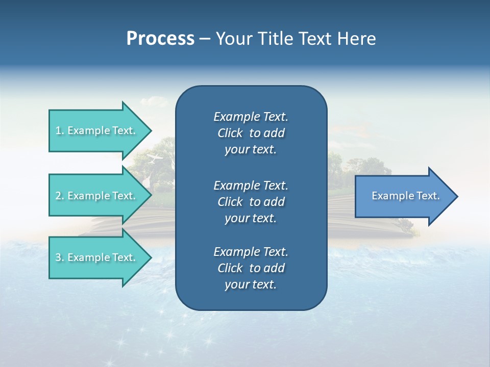 Red Deer Grass Butterfly PowerPoint Template