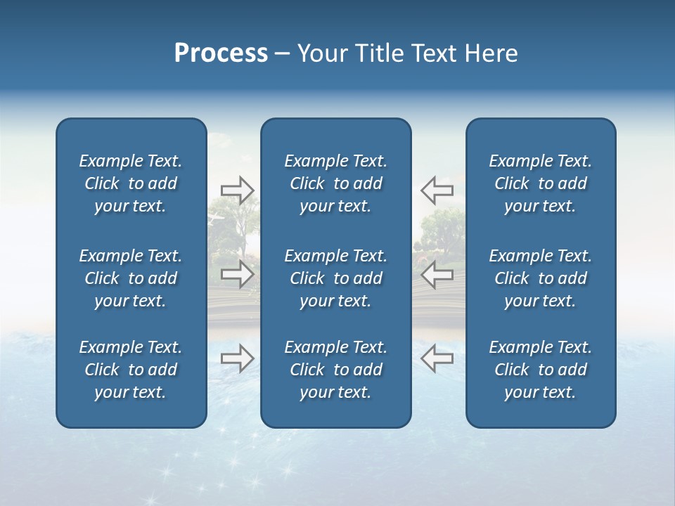 Red Deer Grass Butterfly PowerPoint Template