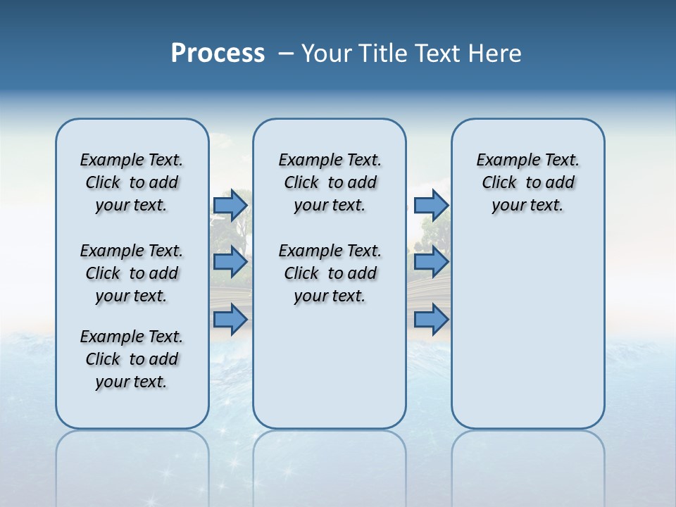 Red Deer Grass Butterfly PowerPoint Template