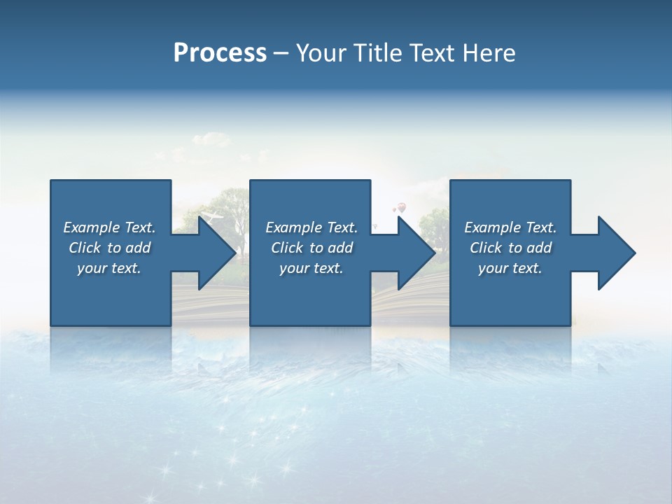 Red Deer Grass Butterfly PowerPoint Template