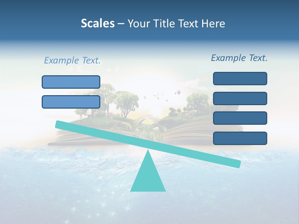 Red Deer Grass Butterfly PowerPoint Template